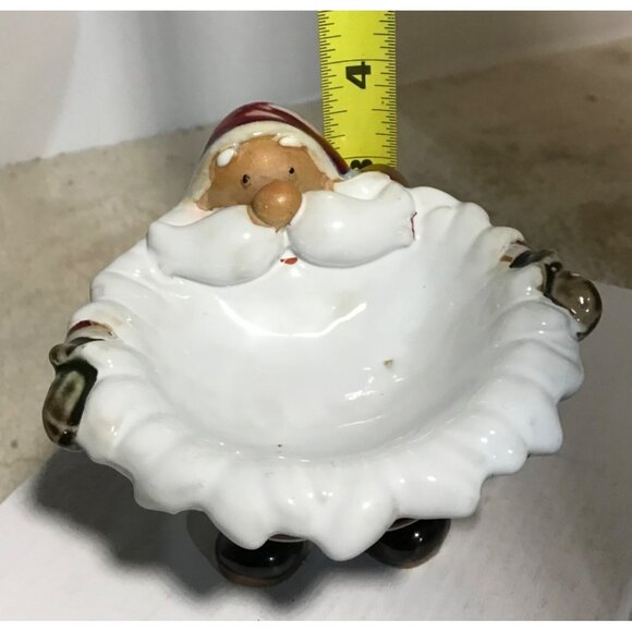 Santa Claus Candy Dish Soap Holder Figurine Christmas Decor Festive - Picture 8 of 8